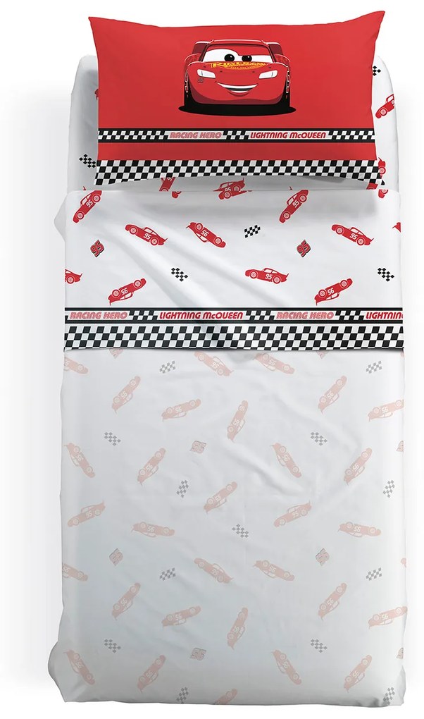 Completo Lenzuola Piazza e Mezza Cars racing Warner bros