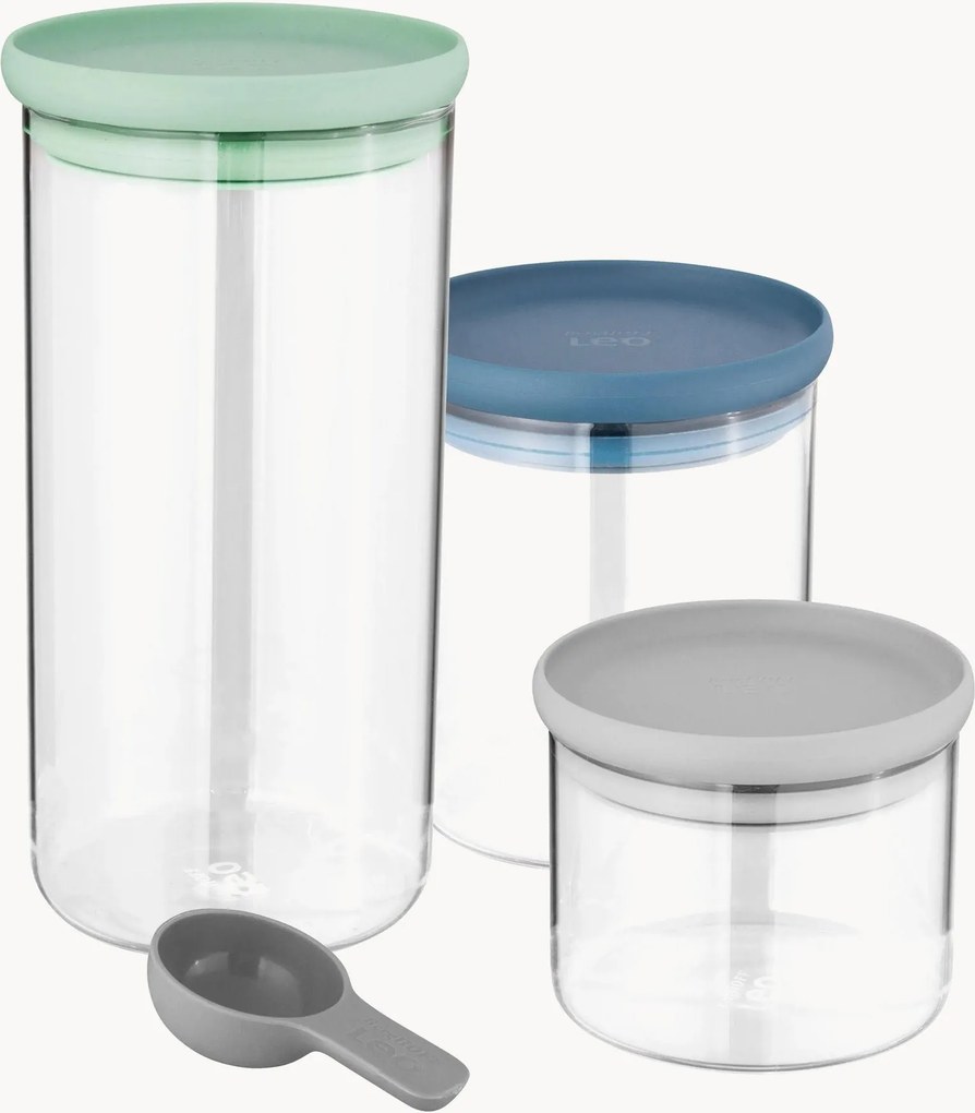 Set di 3 contenitori in vetro Movi