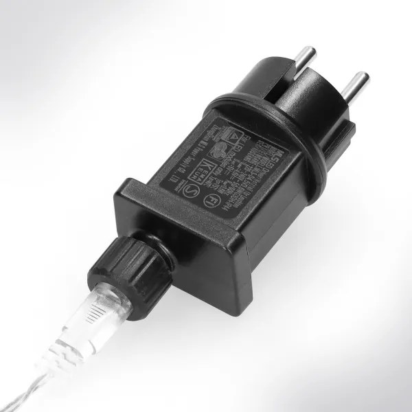 Brilagi - Catena luminosa natalizia LED da esterno, 150 LED, 5 m, IP44, bianco caldo, effetto scintillante