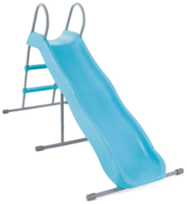 Intex 44106 scivolo per bambini in plastica azzurra e acciaio cm.cm.196x84x119h per giardino piscina terrazze
