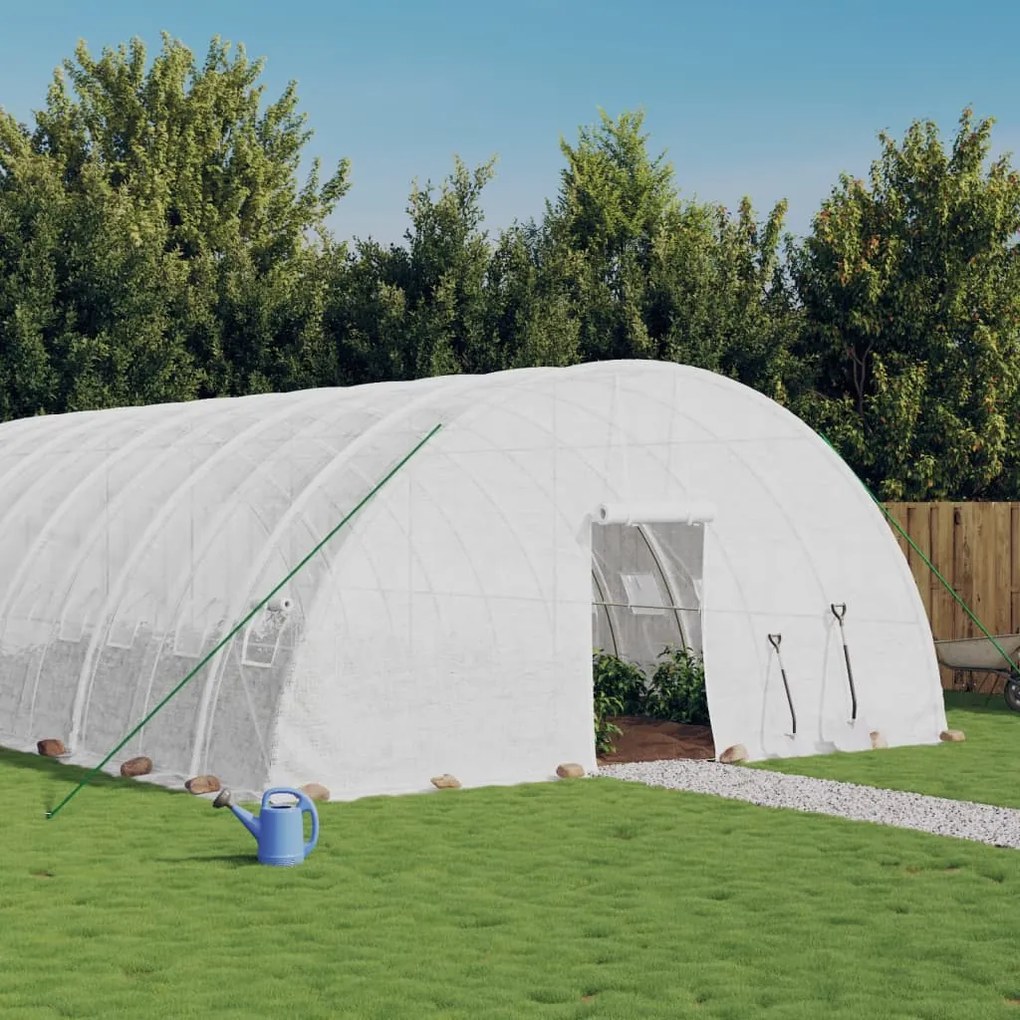 Serra Con Telaio İn Acciaio Bianco 36 M² 6x6x2,85 M /