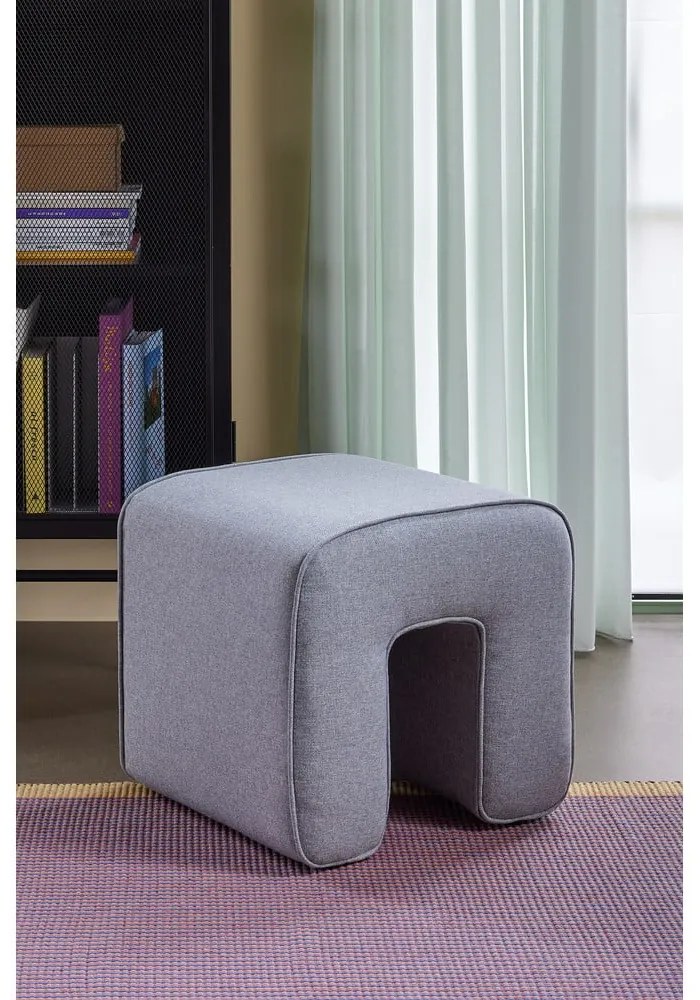 Sgabello grigio Sculpture - Hübsch