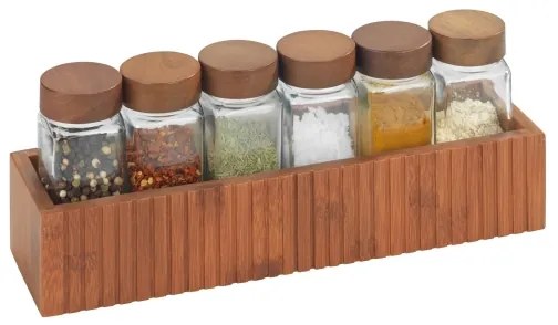 WENKO 54942100 - Porta spezie MERA 30x8 cm marrone