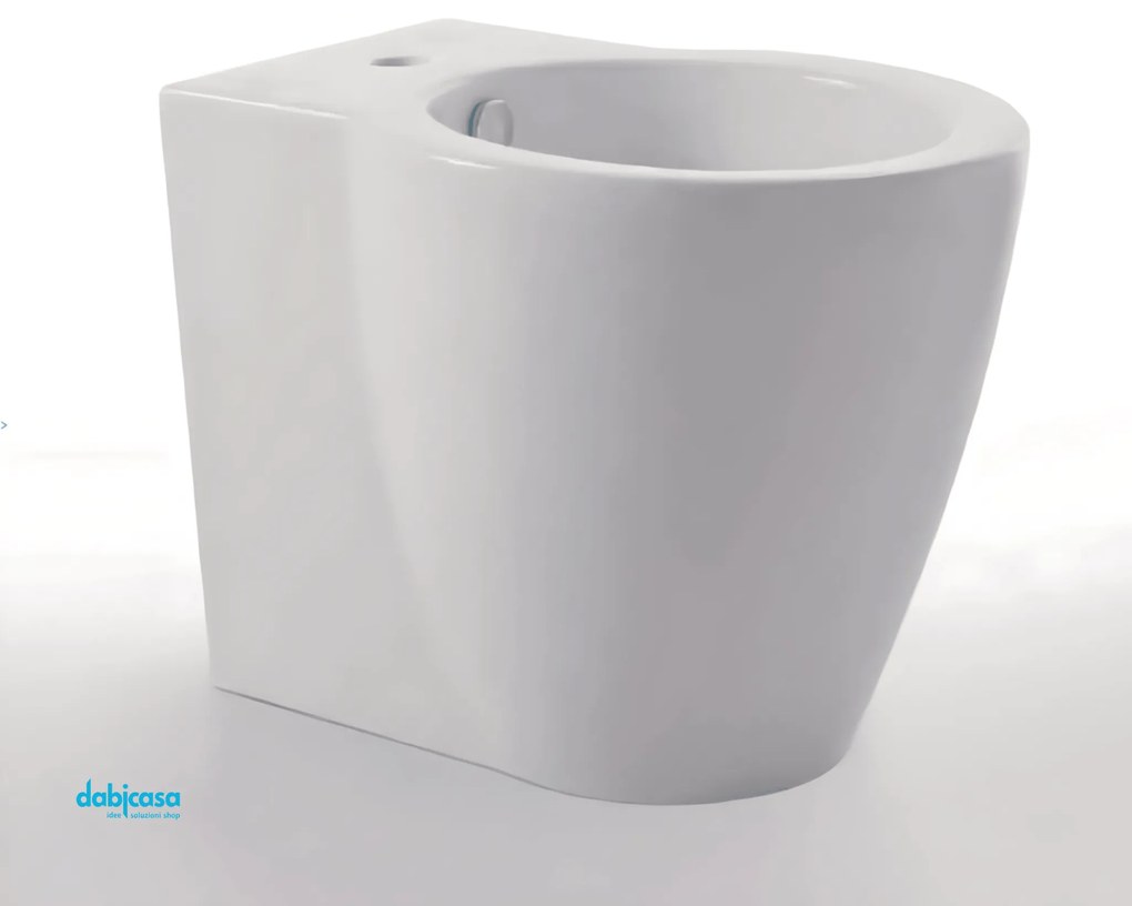 Ceramica Cielo "Easy Evo" Bidet Da Terra Filo Parete Bianco Lucido