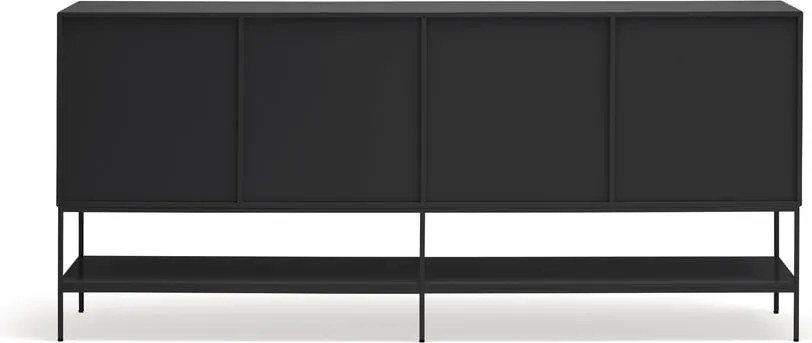 Cassettiera nera 220x98x45 cm Platt – Teulat