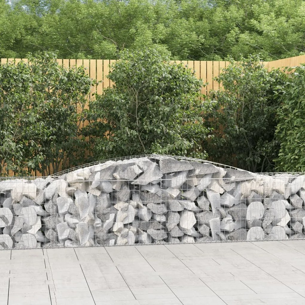 Cesti Gabbioni Ad Arco 2 Pz 400x50x60/80 Cm Ferro Zincato /