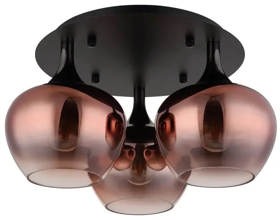 Globo 15548-3DG - Lampadario a plafone MAXY 3xE27/40W/230V rame