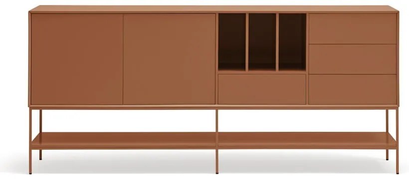 Cassettiera color mattone 220x98x45 cm Platt – Teulat