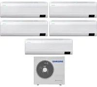 Climatizzatore Condizionatore Samsung Penta Split Inverter serie WINDFREE ELITE 7+7+7+7+12 con AJ100TXJ5KG R-32 Wi-Fi Integrato 7000+7000+7000+7000+12000 - Novit