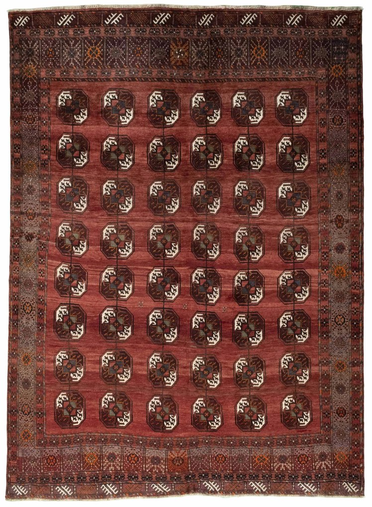 Tappeto 290x210 Rosso (Iran) Annodato A Mano