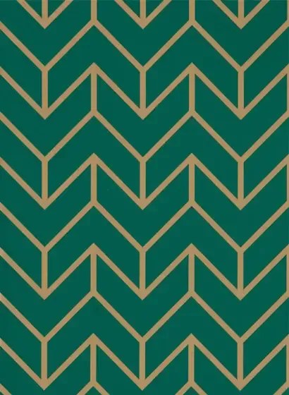 Tapete Tesselation von Harlequin - Teal/ Gold