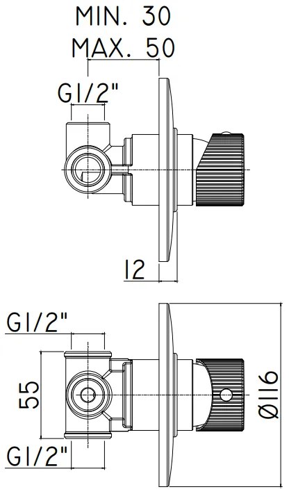 Paffoni Jo Jo011cr Miscelatore Doccia Incasso Con Piastra Lusso senza deviatore Cromo