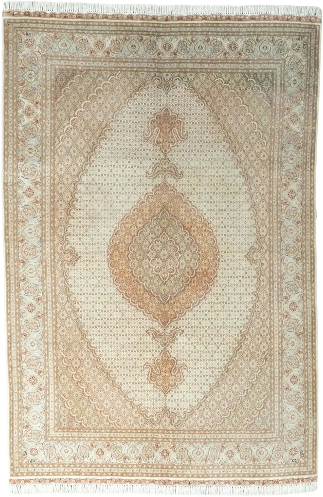 Tabriz Tappeto persiano 200 x 310 Beige (Iran) Annodato A Mano