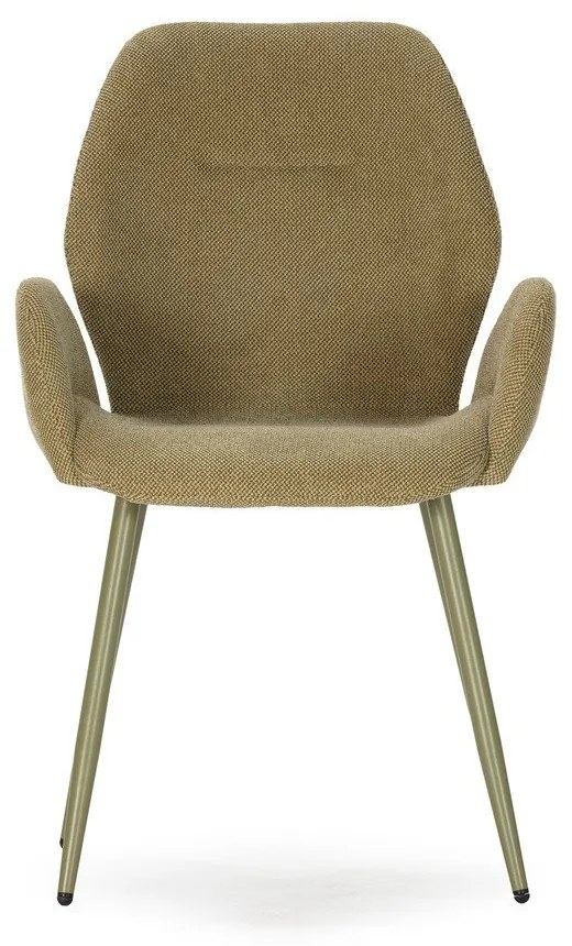 Set di sedie da pranzo verde in imbottito 2 pz Ansu – Marckeric