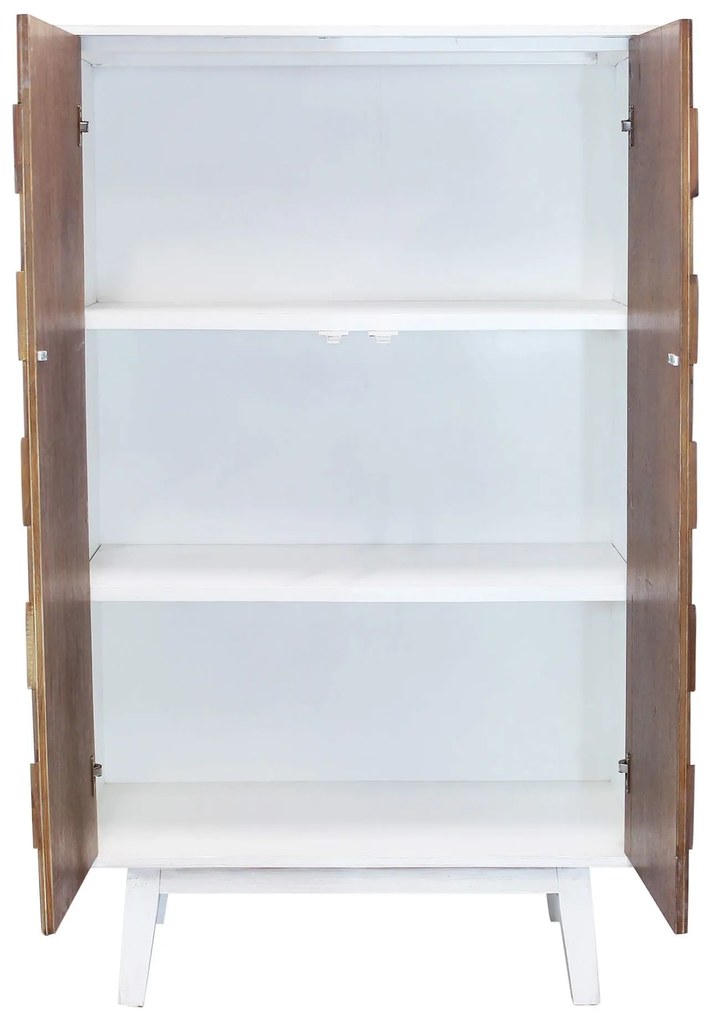 MATRIX - armadio a due ante con decoro in legno