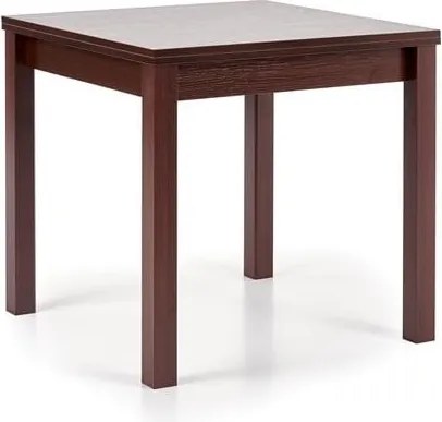 Tavolo allungabile Gracjan in noce scuro - L 80-160 x l 80