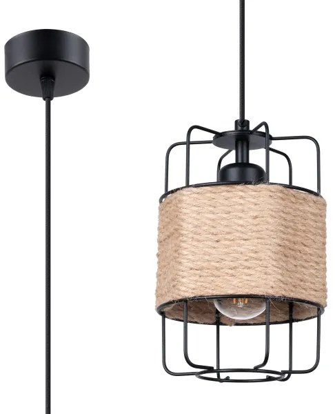 Sollux SL.1300 - Lampadario a sospensione con filo GIZUR 1xE27/15W/230V