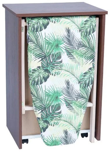 Mobile stiro asse scomparsa legno Noce - 1 anta 2 cassetti