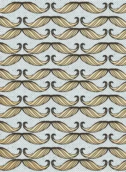 Mindthegap Carta da parati Moustache - WP20088