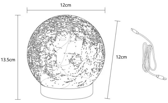 Globo 28078 - Lampada da tavolo LED ricaricabile SOONA 25xLED/0,06W/USB 600mAh