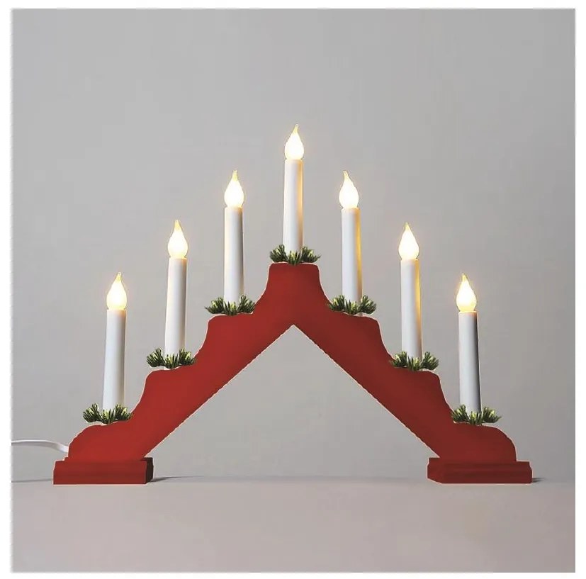 Candelabro natalizio FILAMENT 7xE10/0,2W/230V