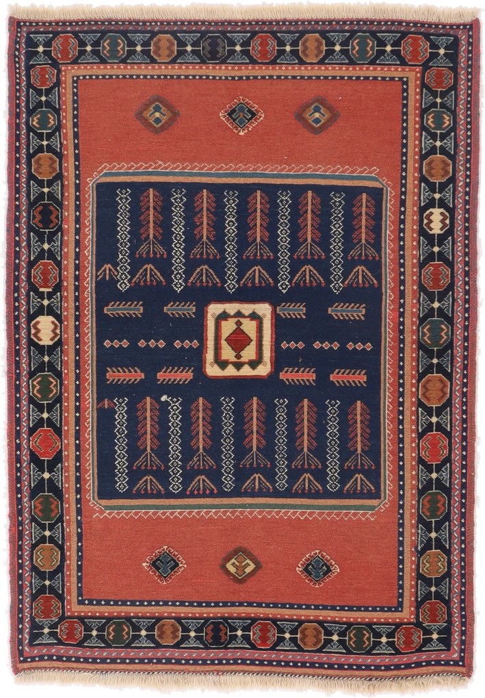 Kilim Tappeto persiano 100 x 140 (Iran) Tessuto A Mano