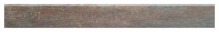 Piastrella battiscopa Goa in gres porcellanato marrone opaco L 61.5 x H 7 cm