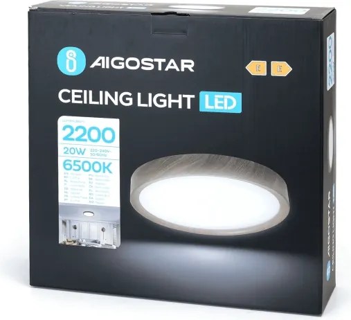 Aigostar - Plafoniera LED LED/20W/230V 6500K diametro 33,7 cm