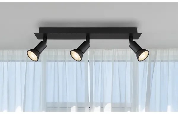 Globo 57998-3 - Faretto DREW 3xGU10/35W/230V nero