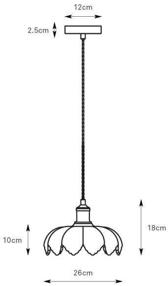 Markslöjd 108857 - Lampadario a sospensione con filo KURAGE 1xE27/40W/230V ottone/bianco