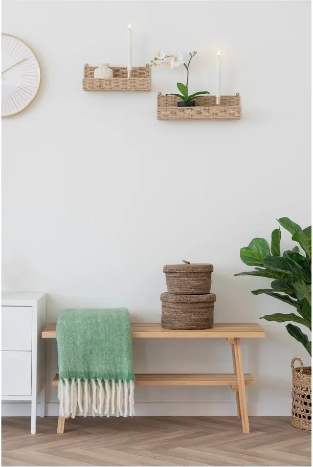 Mensole in set di colore naturale 2 pz 10 cm Treviso – House Nordic