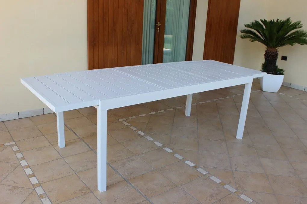 DEXTER - tavolo da giardino allungabile in alluminio da 200 x 100 cm