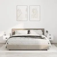 Comodini a Parete 2 pz Bianco Lucido 41,5x36x28 cmcod mxl 73205