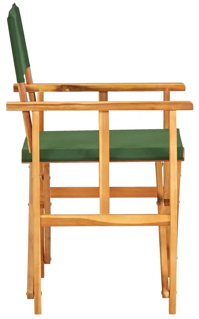 Sedia da regista in legno massello di acacia verde