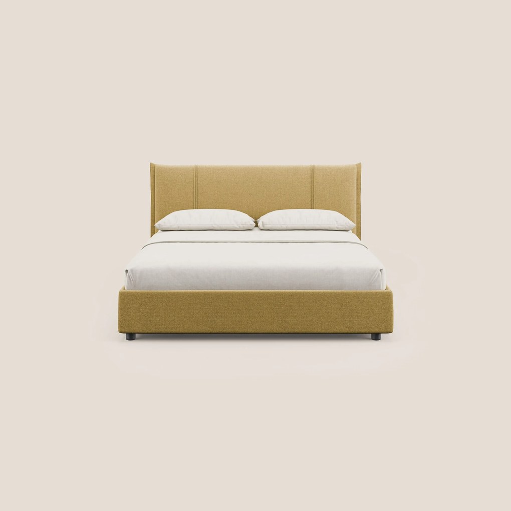 Alicia letto imbottito con vano contenitore in tessuto impermeabile T14