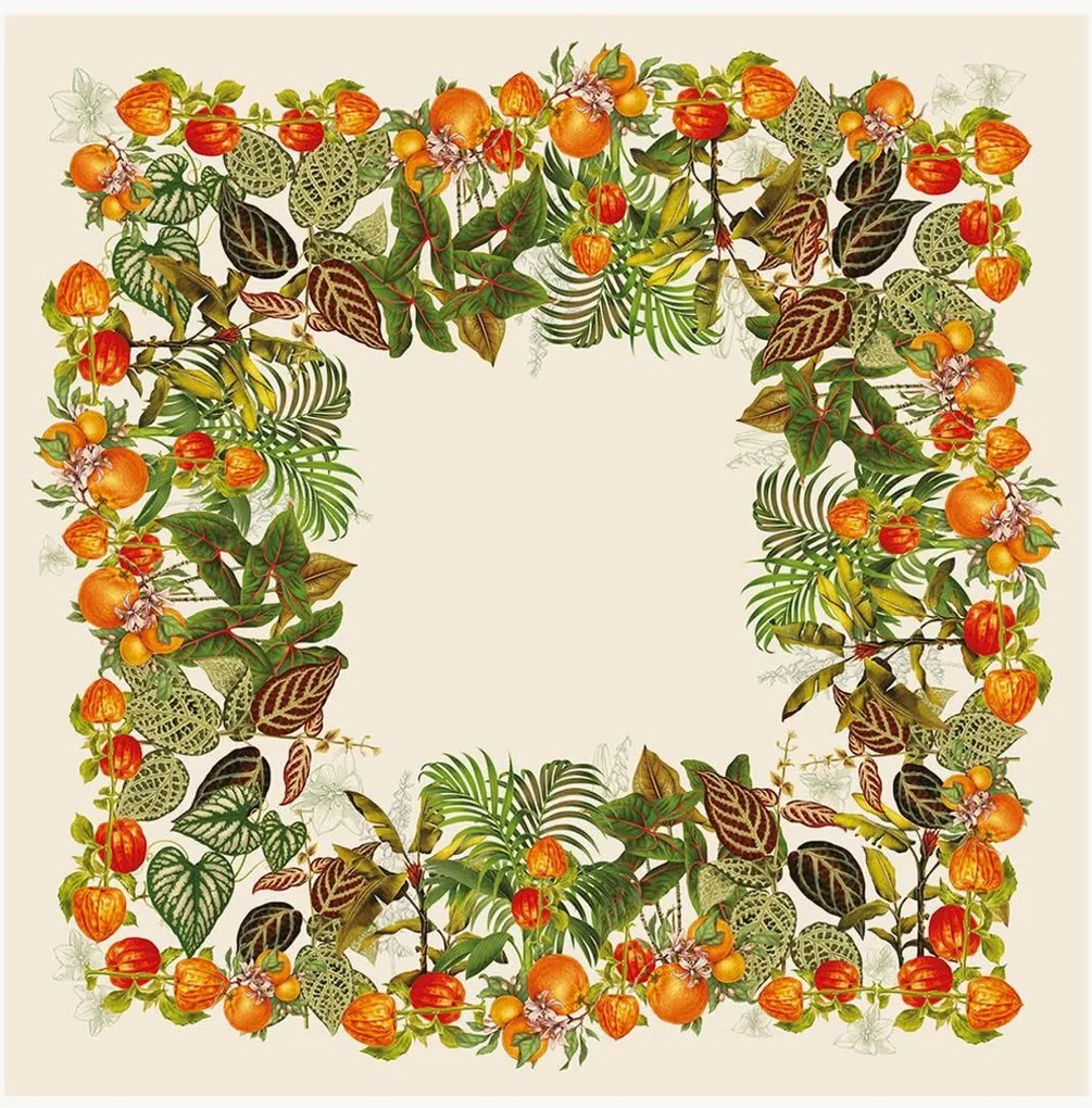 Tovaglia in lino Vintage Garden Natural