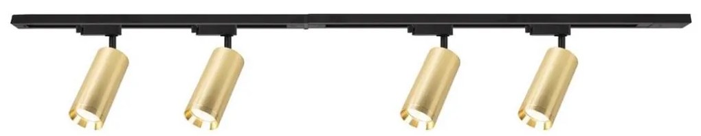 Faretto per sistema a binario MICA 4xGU10/10W/230V oro/nero