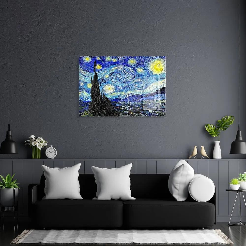 Pittura su vetro 100x70 cm Vincent van Gogh - Wallity