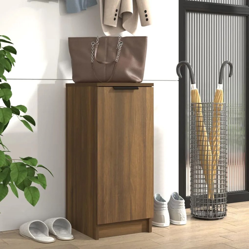 Scarpiera Rovere Marrone 30x35x70 Cm İn Legno Multistrato /