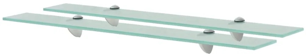 Mensole Galleggianti 2 Pz İn Vetro 70x20 Cm 8 Mm /