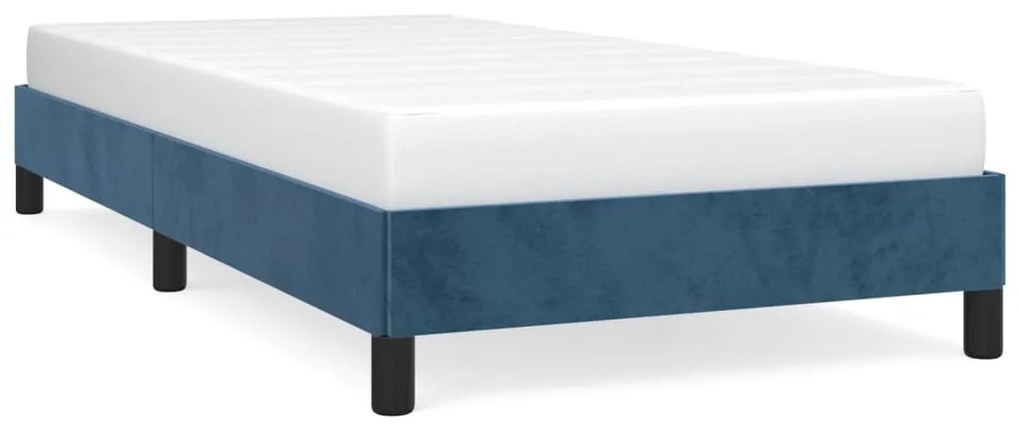 Giroletto blu scuro 90x190 cm in velluto
