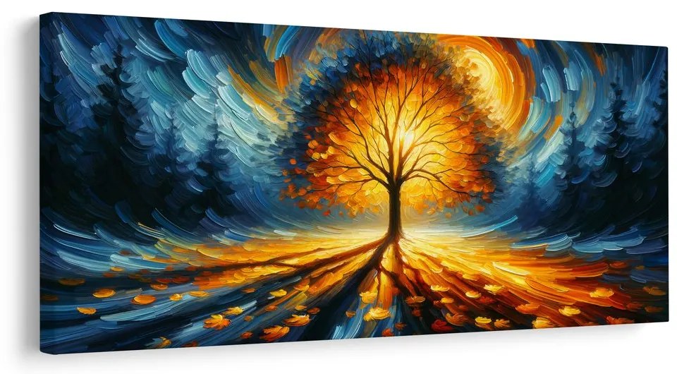 Quadro su tela – Albero della vita nella luce magica