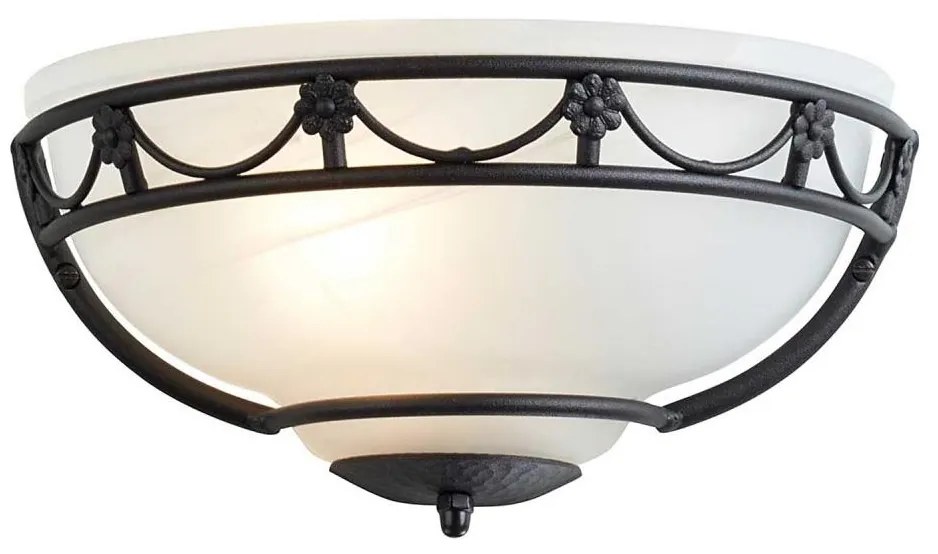 Elstead CB-WU-BLACK - Applique CARISBROOKE 1xE27/60W/230V