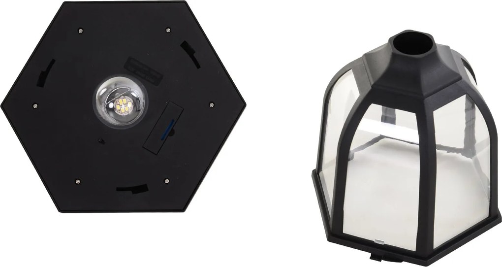 Lampione da Giardino LED a Energia Solare H177 cm Vincent...