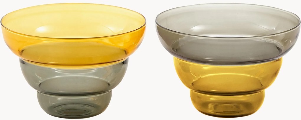 Set di 2 bicchieri in vetro Mizu Kiri
