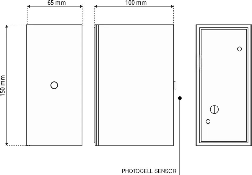 Applique Stondata 2xGU10 con Sensore Crepuscolare IP65 - Corten