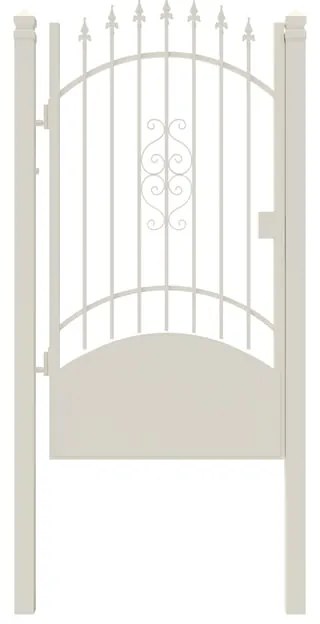 Cancello con serratura elettrica Marmolada in ferro, apertura a sinistra, L 104.5, H 180-195 cm, di colore nero