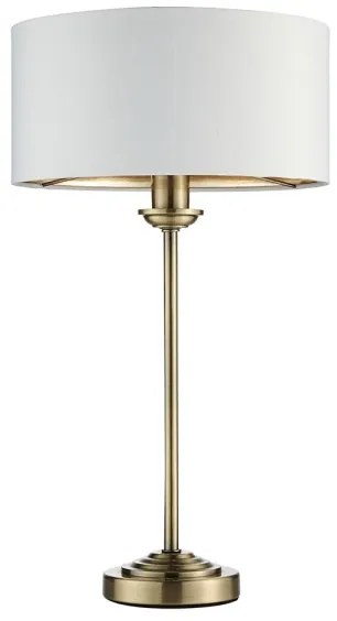 Endon 104054 - Lampada da tavolo HIGHCLERE 1xE14/7W/230V bianco/ottone diametro 25 cm