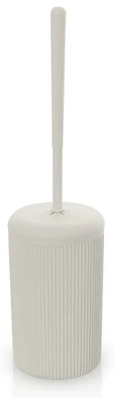 Portascopino da appoggio beige in plastica Ring