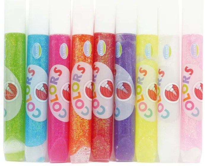 Colla creativa con glitter, set da 9